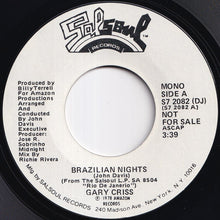 画像をギャラリービューアに読み込む, Gary Criss - Brazilian Nights (Stereo) / (Mono) (7 inch Record / Used)
