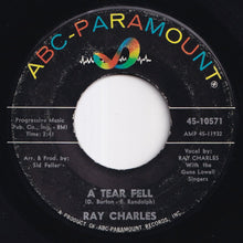 画像をギャラリービューアに読み込む, Ray Charles - No One To Cry To / A Tear Fell (7 inch Record / Used)
