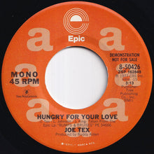 画像をギャラリービューアに読み込む, Joe Tex - Hungry For Your Love (Stereo) / (Mono) (7 inch Record / Used)
