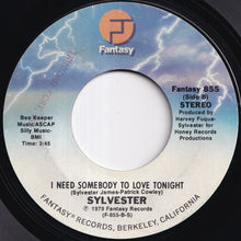 画像をギャラリービューアに読み込む, Sylvester - I (Who Have Nothing) / I Need Somebody To Love Tonight (7 inch Record / Used)
