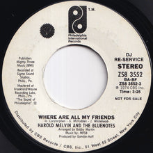 画像をギャラリービューアに読み込む, Harold Melvin And The Blue Notes - Where Are All My Friends (Stereo) / (Mono) (7 inch Record / Used)
