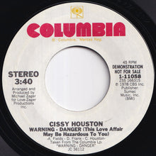 画像をギャラリービューアに読み込む, Cissy Houston - Warning - Danger (This Love Affair May Be Hazardous To You) / Warning - Danger (This Love Affair May Be Hazardous To You) (7 inch Record / Used)
