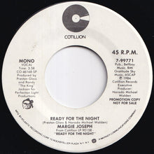 画像をギャラリービューアに読み込む, Margie Joseph - Ready For The Night (Stereo) / (Mono) (7 inch Record / Used)
