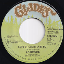 画像をギャラリービューアに読み込む, Latimore - Let's Straighten It Out / Ain't Nobody Gonna Make Me Change My Mind (7 inch Record / Used)
