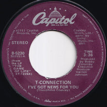 画像をギャラリービューアに読み込む, T-Connection - Love Odyssey / I've Got News For You (7 inch Record / Used)
