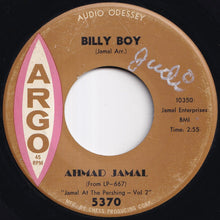 画像をギャラリービューアに読み込む, Ahmad Jamal - Billy Boy / Poor Butterfly (7 inch Record / Used)
