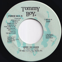 画像をギャラリービューアに読み込む, Force M.D.'s - Here I Go Again / (Instrumental) (7 inch Record / Used)
