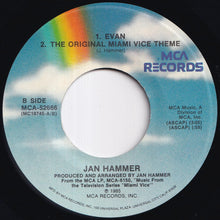 画像をギャラリービューアに読み込む, Jan Hammer - Miami Vice Theme / Evan; The Original Miami Vice Theme (7 inch Record / Used)
