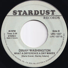 Load image into Gallery viewer, Dinah Washington - Unforgettable / What A Difference A Day Makes (7 inch Record / Used)
