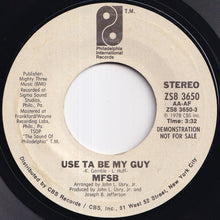 画像をギャラリービューアに読み込む, MFSB - Use Ta Be My Guy / Use Ta Be My Guy (7 inch Record / Used)

