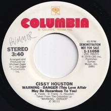 画像をギャラリービューアに読み込む, Cissy Houston - Warning - Danger (This Love Affair May Be Hazardous To You) / Warning - Danger (This Love Affair May Be Hazardous To You) (7 inch Record / Used)
