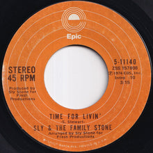 画像をギャラリービューアに読み込む, Sly &amp; The Family Stone - Time For Livin' / Small Talk (7 inch Record / Used)
