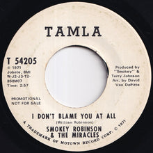 画像をギャラリービューアに読み込む, Smokey Robinson - I Don't Blame You At All / I Don't Blame You At All (7 inch Record / Used)

