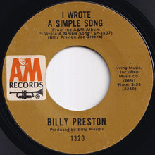 画像をギャラリービューアに読み込む, Billy Preston - Outa-Space / I Wrote A Simple Song (7 inch Record / Used)
