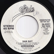 画像をギャラリービューアに読み込む, Hiroshima - San Say / San Say (7 inch Record / Used)
