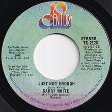 画像をギャラリービューアに読み込む, Barry White - Can't Get Enough Of Your Love, Babe / Just Not Enough (7 inch Record / Used)
