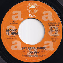 画像をギャラリービューアに読み込む, Joe Tex - Get Back Leroy (Stereo) / (Mono) (7 inch Record / Used)
