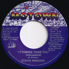 画像をギャラリービューアに読み込む, Stevie Wonder - Love Light In Flight / It's More Than You (Instrumental) (7 inch Record / Used)
