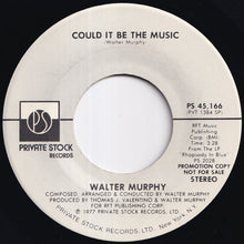 画像をギャラリービューアに読み込む, Walter Murphy - Could It Be The Music (Stereo) / (Mono) (7 inch Record / Used)
