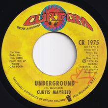 画像をギャラリービューアに読み込む, Curtis Mayfield - Freddie's Dead (Theme From Superfly) / Underground (7 inch Record / Used)
