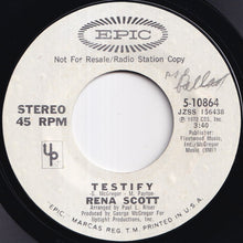 Load image into Gallery viewer, Rena Scott - I Finally Found The Love / Testify (7 inch Record / Used)
