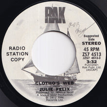 Load image into Gallery viewer, Julie Felix - Clotho's Web / Moonlight (7 inch Record / Used)
