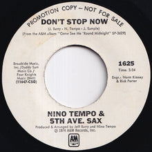Load image into Gallery viewer, Nino Tempo &amp; 5th Ave. Sax - Don't Stop Now / Gettin' Off (7 inch Record / Used)
