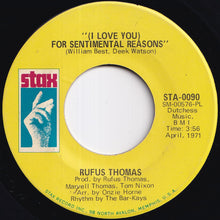 画像をギャラリービューアに読み込む, Rufus Thomas - The World Is Round / (I Love You) For Sentimental Reasons (7 inch Record / Used)
