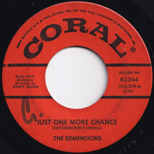 Load image into Gallery viewer, Demensions - My Foolish Heart / Just One More Chance (7 inch Record / Used)
