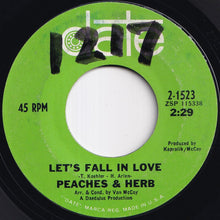 画像をギャラリービューアに読み込む, Peaches &amp; Herb - Let's Fall In Love / We're In This Thing Together (7 inch Record / Used)
