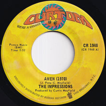 画像をギャラリービューアに読み込む, Impressions - Amen (1970) / Wherever She Leadeth Me (7 inch Record / Used)
