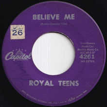 画像をギャラリービューアに読み込む, Royal Teens - Believe Me / Little Cricket (7 inch Record / Used)
