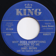 画像をギャラリービューアに読み込む, James Brown And The Famous Flames - Night Train / Why Does Everything Happen To Me (7 inch Record / Used)
