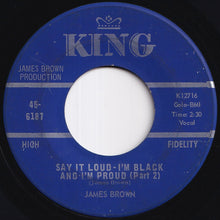 画像をギャラリービューアに読み込む, James Brown - Say It Loud - I'm Black And I'm Proud (Part 1) / (Part 2) (7 inch Record / Used)
