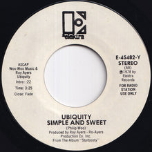画像をギャラリービューアに読み込む, Ubiquity - Midnight After Dark / Simple And Sweet (7 inch Record / Used)
