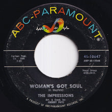 画像をギャラリービューアに読み込む, Impressions - Woman's Got Soul / Get Up And Move (7 inch Record / Used)
