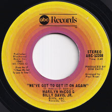 画像をギャラリービューアに読み込む, Marilyn McCoo &amp; Billy Davis, Jr. - You Don't Have To Be A Star / We've Got To Get It On Again (7 inch Record / Used)
