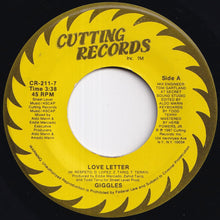 Load image into Gallery viewer, Giggles - Love Letter / Love Letter (7 inch Record / Used)
