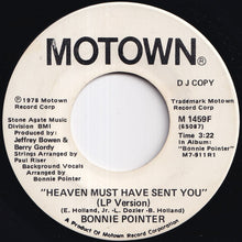 画像をギャラリービューアに読み込む, Bonnie Pointer - Heaven Must Have Sent You (LP Version) / Heaven Must Have Sent You (LP Version) (7 inch Record / Used)
