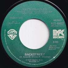 Load image into Gallery viewer, Patti Whatley - Backstreet (Stereo) / (Mono) (7 inch Record / Used)
