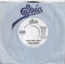 Load image into Gallery viewer, Luther Vandross - I Really Didn't Mean It / I Really Didn't Mean It (7 inch Record / Used)
