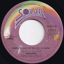 画像をギャラリービューアに読み込む, Shalamar - Dead Giveaway (Edited Version) / I Don't Wanna Be The Last To Know (7 inch Record / Used)
