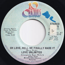 画像をギャラリービューアに読み込む, Love Unlimited - Oh Love, Well We Finally Made It / Yes, We Finally Made It (7 inch Record / Used)
