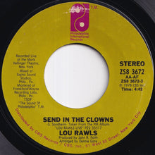 Load image into Gallery viewer, Lou Rawls - Send In The Clowns / This Song Will Last Forever (7 inch Record / Used)
