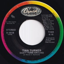 Load image into Gallery viewer, Tina Turner - Typical Male / Don't Turn Around (7 inch Record / Used)
