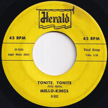 画像をギャラリービューアに読み込む, Mello-Kings - Tonite, Tonite / Do Baby Do (7 inch Record / Used)
