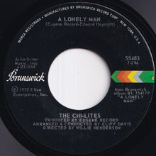 画像をギャラリービューアに読み込む, Chi-Lites - A Lonely Man / The Man &amp; The Woman (The Boy &amp; The Girl) (7 inch Record / Used)
