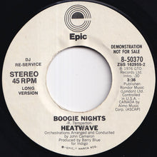画像をギャラリービューアに読み込む, Heatwave - Boogie Nights / All You Do Is Dial (7 inch Record / Used)
