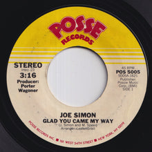 画像をギャラリービューアに読み込む, Joe Simon - Glad You Came My Way / I Don't Wanna Make Love (7 inch Record / Used)
