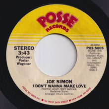 画像をギャラリービューアに読み込む, Joe Simon - Glad You Came My Way / I Don't Wanna Make Love (7 inch Record / Used)
